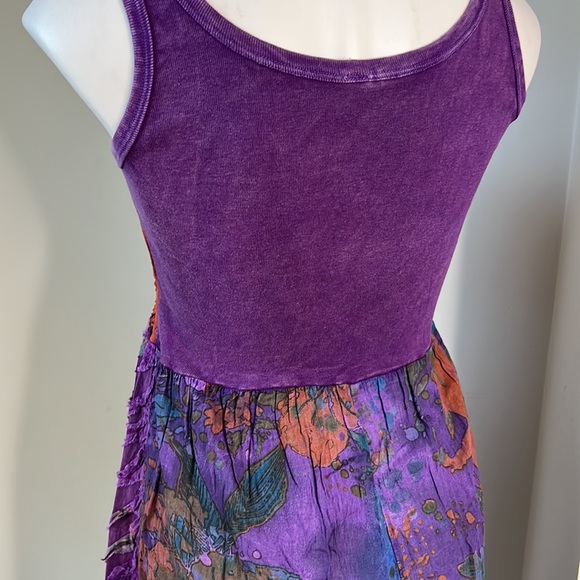 Made in India 100% Cotton Piece Work Dress size small - Picture 3 of 5